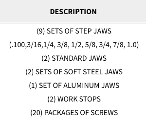 Snap Jaws - Advanced 4" Set - Part # 4PKG-100 - Exact Tool & Supply