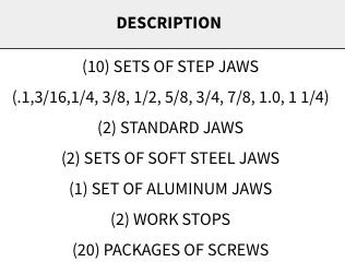 Snap Jaws - Advanced 6" Set - Part # 6PKG-100 - Exact Tool & Supply
