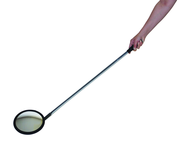 12" Inspection Flat Mirror With Handle - Exact Tool & Supply