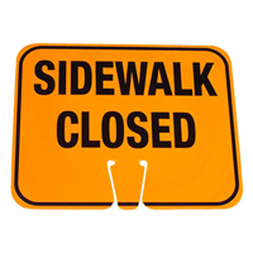 Cone Sign Sidewalk Closed - Exact Tool & Supply