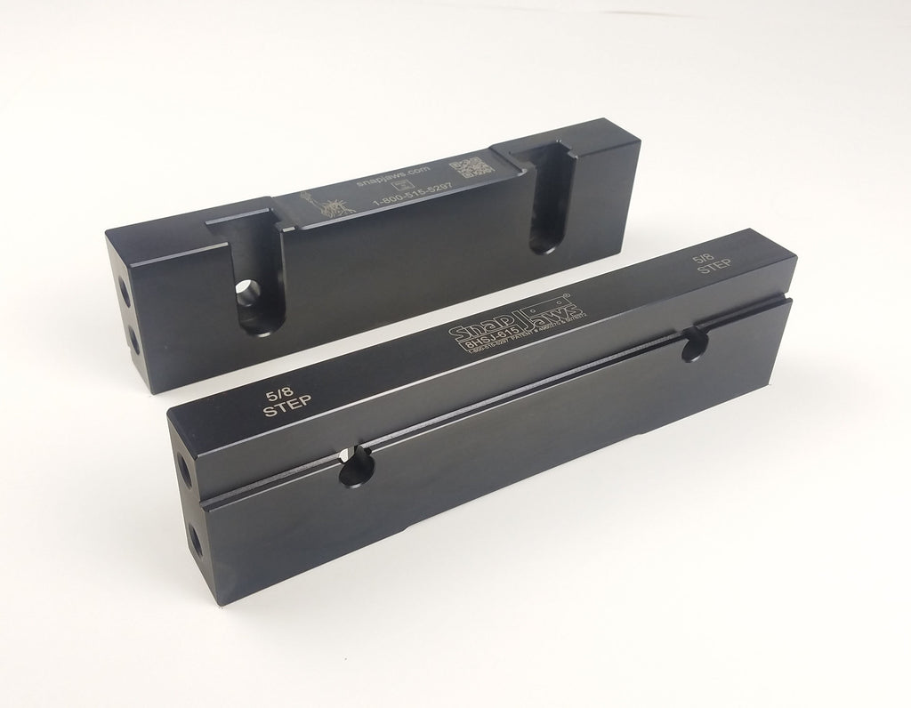 Hardened Step Jaws - Snap Jaws - Part # 6HSJ-100 - Exact Tool & Supply
