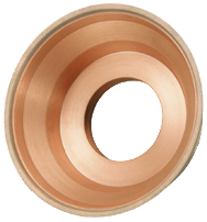 3-3/4 x 1-1/2 x 1-1/4'' - 150 Grit - 75 Concentration - CBN Cup Wheel - Exact Tool & Supply