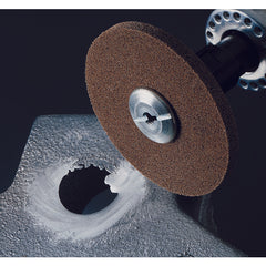 Scotch-Brite EXL Unitized Wheel XL-UW 8A Coarse 1″ × 1″ × 3/16″ - Exact Tool & Supply