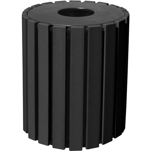 Trash Receptical Poly Round 33 Gal-Black - Exact Tool & Supply