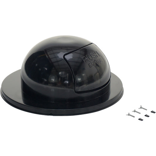 Black Steel Waste Disposal Top For Drum - Exact Tool & Supply