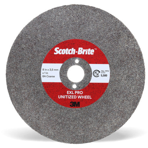 Scotch-Brite EXL PRO Unitized Wheel EX-UW 8A Coarse 8″ × 4.2 mm × 1-1/2″