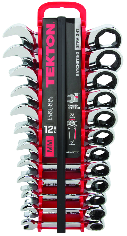 12-Pc. Stubby Ratcheting Combination Wrench Set (8-19mm) - Exact Tool & Supply