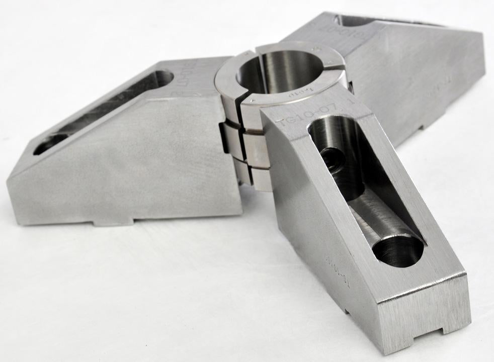 Top Jaws for Collet Pads - Part # CPJ-KT1200WS4-Y - Exact Tool & Supply