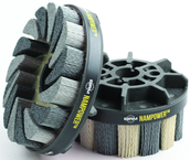 125mm x 18mm - 80 Grit - Nampower™ Nylon Abrasive Turbine Brush - Exact Tool & Supply