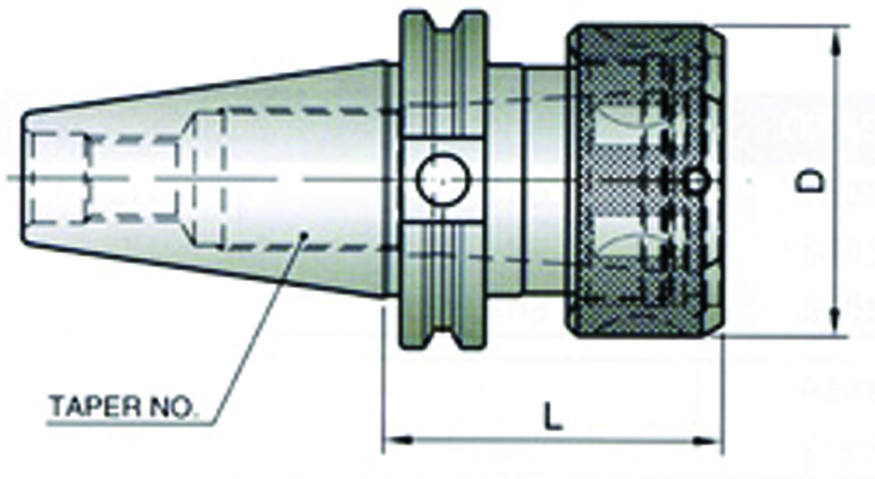 BT40 75 TG COLLET CHUCK STD LENGTH - Exact Tool & Supply