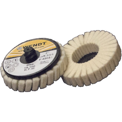2″ SOFT ROLL ON FELT POL MINI FLAP - Exact Tool & Supply