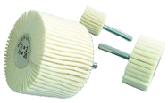3 x 2 x 1/4" - MED - Felt Polishing Flap Wheel - Exact Tool & Supply