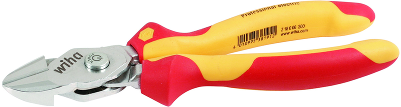 8" Insulated BiCut SuperCut Compound Cutters with Natural Brush Finish - Exact Tool & Supply