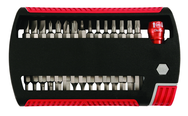 31 Piece - Slotted 5.5; 6.5; 8.0mm Phillips #0-3; Torx T6-T25; Hex Metric 2.0-6.0mm Hex Inch 5/64-1/4" - Magnetic 1/4" Bit Holder - Insert Bit Set in XSelector Storage Box - Exact Tool & Supply