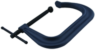 4406, 4400 Series Forged C-Clamp - Extra Deep-Throat, Regular-Duty, 0" - 6" Jaw Opening, 5" Throat Depth - Exact Tool & Supply