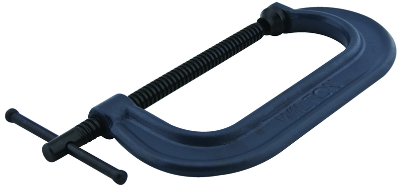 812, 800 Series C-Clamp, 1-1/8" - 12" Jaw Opening, 3-7/8" Throat Depth - Exact Tool & Supply