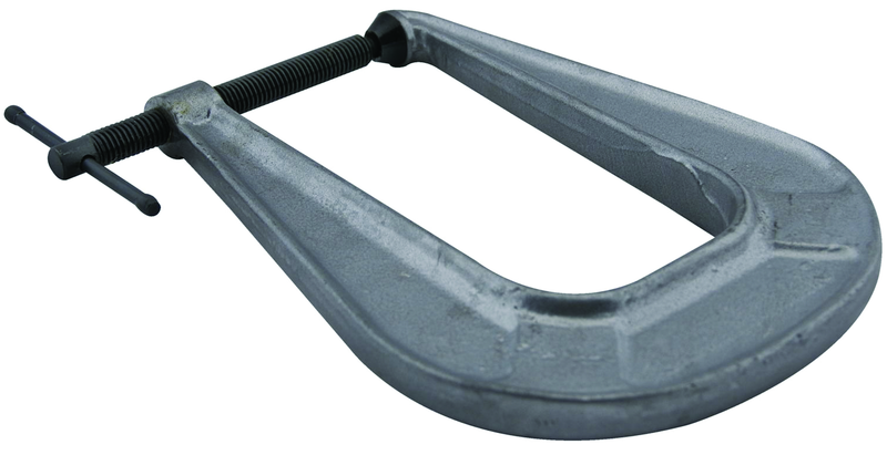 246, Deep-Reach C-Clamp, 0" _ 2-1/2" Jaw Opening, 6-1/4" Throat Depth - Exact Tool & Supply
