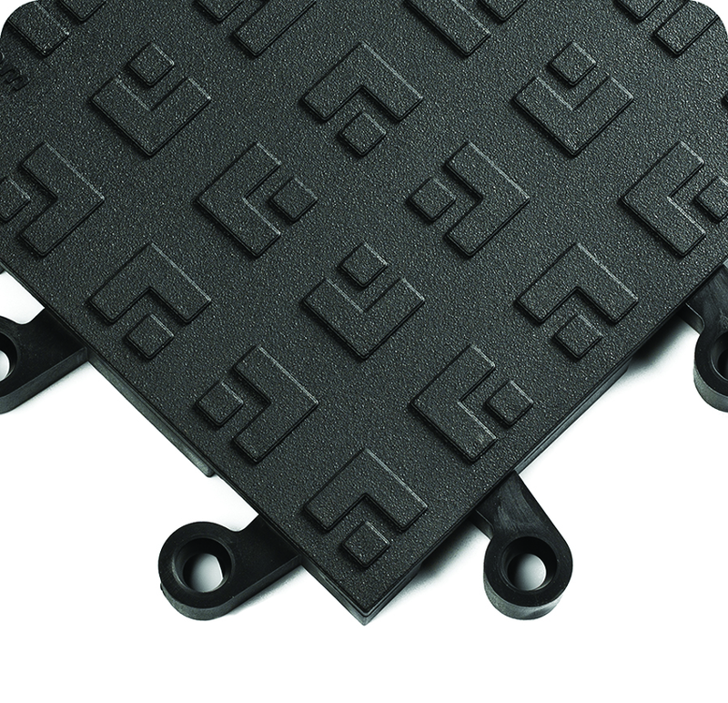 ErgoDeck Heavy Duty Solid Ergonomic 18" x 18" x 7/8" Thick (Black) - Exact Tool & Supply