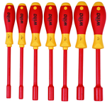 Insulated Nut Driver Inch Set Includes: 3/16" - 1/2". 7 Pieces - Exact Tool & Supply