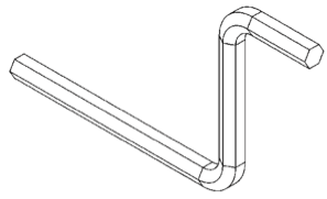 HEX Wrench (3/16) - Snap Jaws - Part # 4CRANK - Exact Tool & Supply
