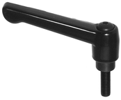 70700, Clamp Lever Size 5 Zinc Classic Style with Steel Stud Insert 1/2-13 x 1.57, Screw and Spring - Exact Tool & Supply