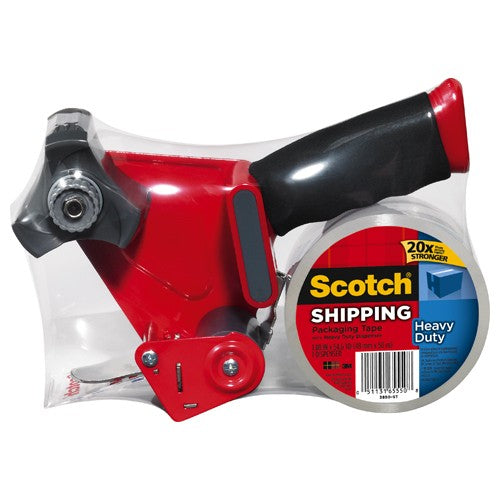 Scotch Heavy Duty Shipping Packaging Tape 3850-ST-SRM 1.88″ × 54.6 yd (48 mm × 50 m) Heavy Duty Dispenser - Exact Tool & Supply