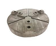 Round Chuck Jaws - Acme Serrated Key Type - Chuck Size 15" to 18" inches - Part # RAC-15400A - Exact Tool & Supply