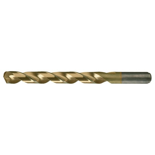 #1 RHS / RHC HSS-CO 8% (M42) 135 Degree Split Point Heavy Duty Cobalt Drill - TiN - Exact Tool & Supply