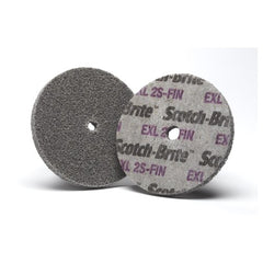 Scotch-Brite EXL Unitized Wheel XL-UW 2S Fine 3″ × 1/4″ × 1/4″ - Exact Tool & Supply