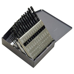 #1-#60 RHS / RHC HSS 118 Degree Radial Point General Purpose Jobber Lengh Drill Set - Steam Oxide - Exact Tool & Supply