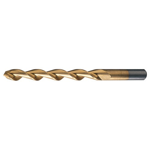 #1 RHS / RHC HSS 135 Degree Split Point Deep Hole Parabolic Drill - TiN - Exact Tool & Supply
