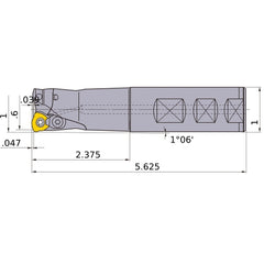 AJXU09R162WA16S INDEXABLE ENDMILL