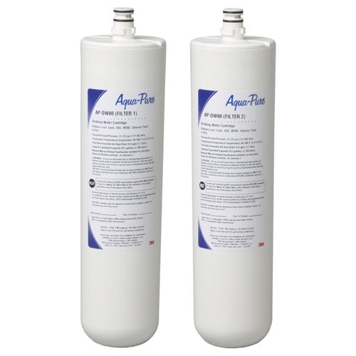 3M Aqua-Pure Under Sink Dedicated Faucet Water Filter Cartridge AP-DW80/90 5585102 0.5 um - Exact Tool & Supply