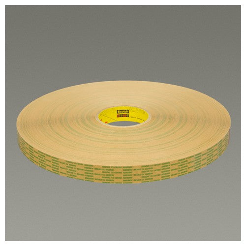 3M Adhesive Transfer Tape Extended Liner 465XL Translucent 1/2″ × 60 yd 2 mil - Exact Tool & Supply