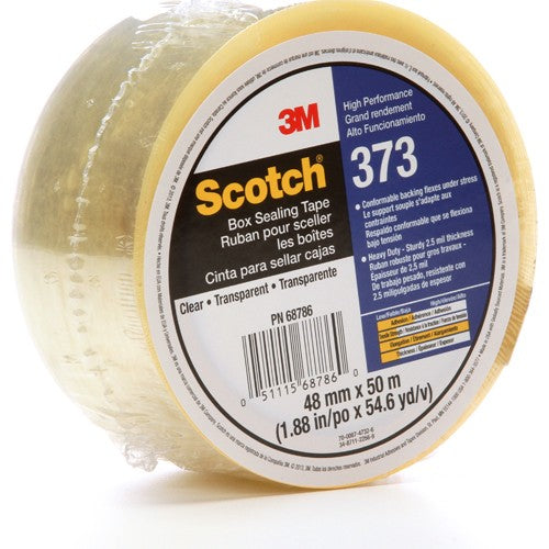 Scotch Box Sealing Tape 373 Clear 48 mm × 50 m - Exact Tool & Supply