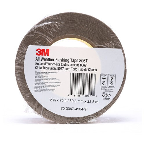 3M All Weather Flashing Tape 8067 Tan Non-Slit Liner 2″ × 75 Ft - Exact Tool & Supply