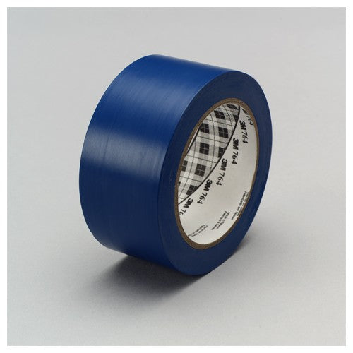 3M General Purpose Vinyl Tape 764 Blue 3″ × 36 yd 5 mil Individually Wrapped Conveniently Packaged - Exact Tool & Supply