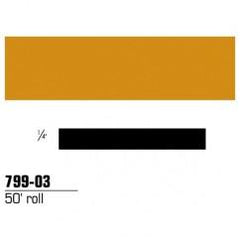 1/4X50' REFLECT STRIPING TAPE GOLD - Exact Tool & Supply
