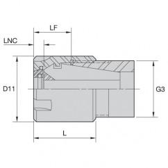 LABER16M COOLANT LOCKNUT - Exact Tool & Supply