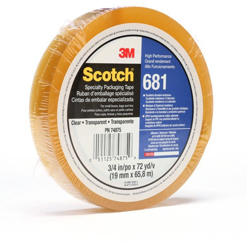 Transparent Film Tape Clear Alt Mfg # 74875 - Exact Tool & Supply