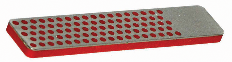 4 x 7/8" - Fine Grit - Rectangular Machinists Pocket Diamond Whetstone - Exact Tool & Supply