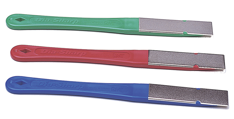 2-1/2 x 3/4" - X-Fine; Fine; Coarse Grits - Rectangular Dia-Sharp Mini Hone Sharpener - Exact Tool & Supply