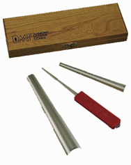 3/4 to 1-1/4" - Tapered Diamond Honing Slip Stones - Exact Tool & Supply