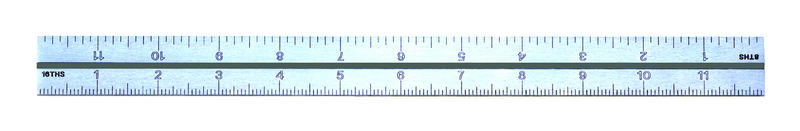 #599-9400-2404 - 24'' - 4R Graduation - Regular - Combination Square Blade - Exact Tool & Supply