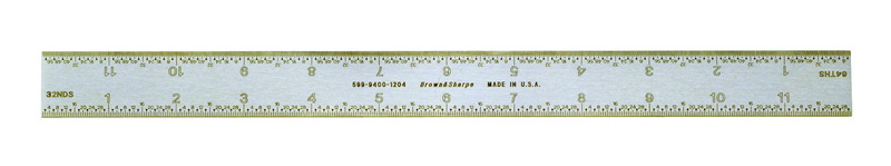 #599-9400-1221 - 300 mm - E/M Graduation - Regular - Combination Square Blade - Exact Tool & Supply