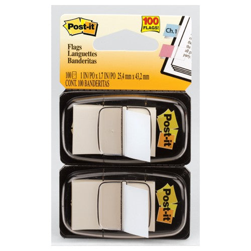 Post-it Flags 680-WE2 1″ × 1.7″ (2.54 cm × 4.31 cm) White 2-pk - Exact Tool & Supply
