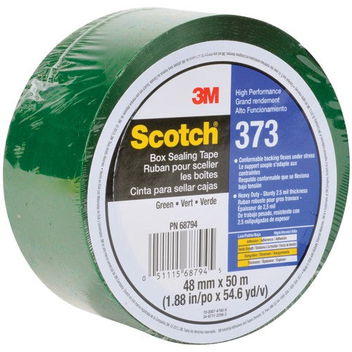 Scotch Box Sealing Tape 373 Green 48 mm × 50 m - Exact Tool & Supply