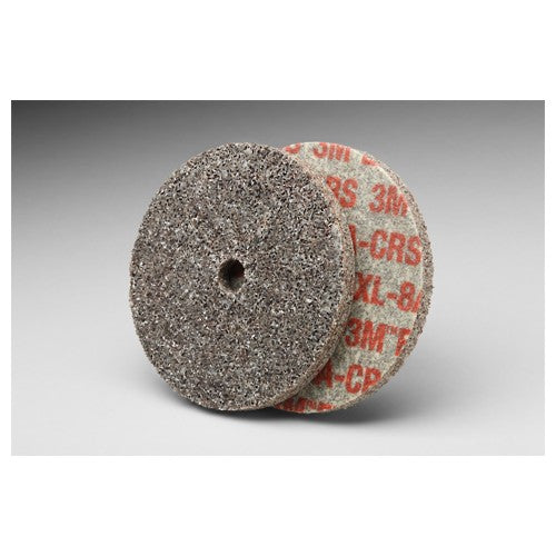 Scotch-Brite EXL Unitized Wheel XL-UW 8A Coarse 3″ × 1/8″ × 1/4″ - Exact Tool & Supply