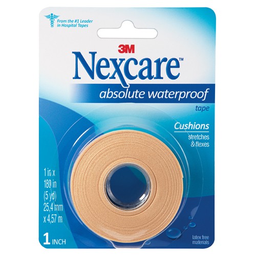 Nexcare Absolute Waterproof First Aid Tape 731 1″ × 180″ (25.4mm × 4.57m) - Exact Tool & Supply