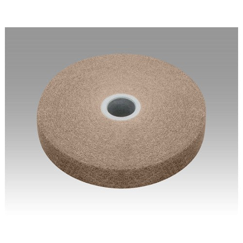 Scotch-Brite EXL Unitized Wheel XL-UW 8A Coarse 4″ × 1/4″ × 3/8″ - Exact Tool & Supply